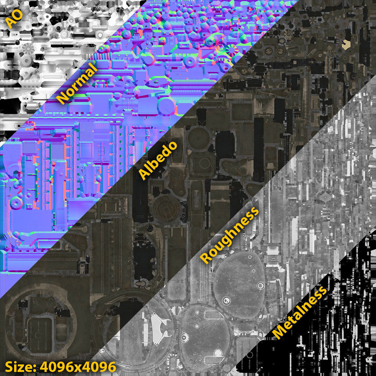 DShK Machine Gun Turret for ASU-85 Low-poly 3D model_12