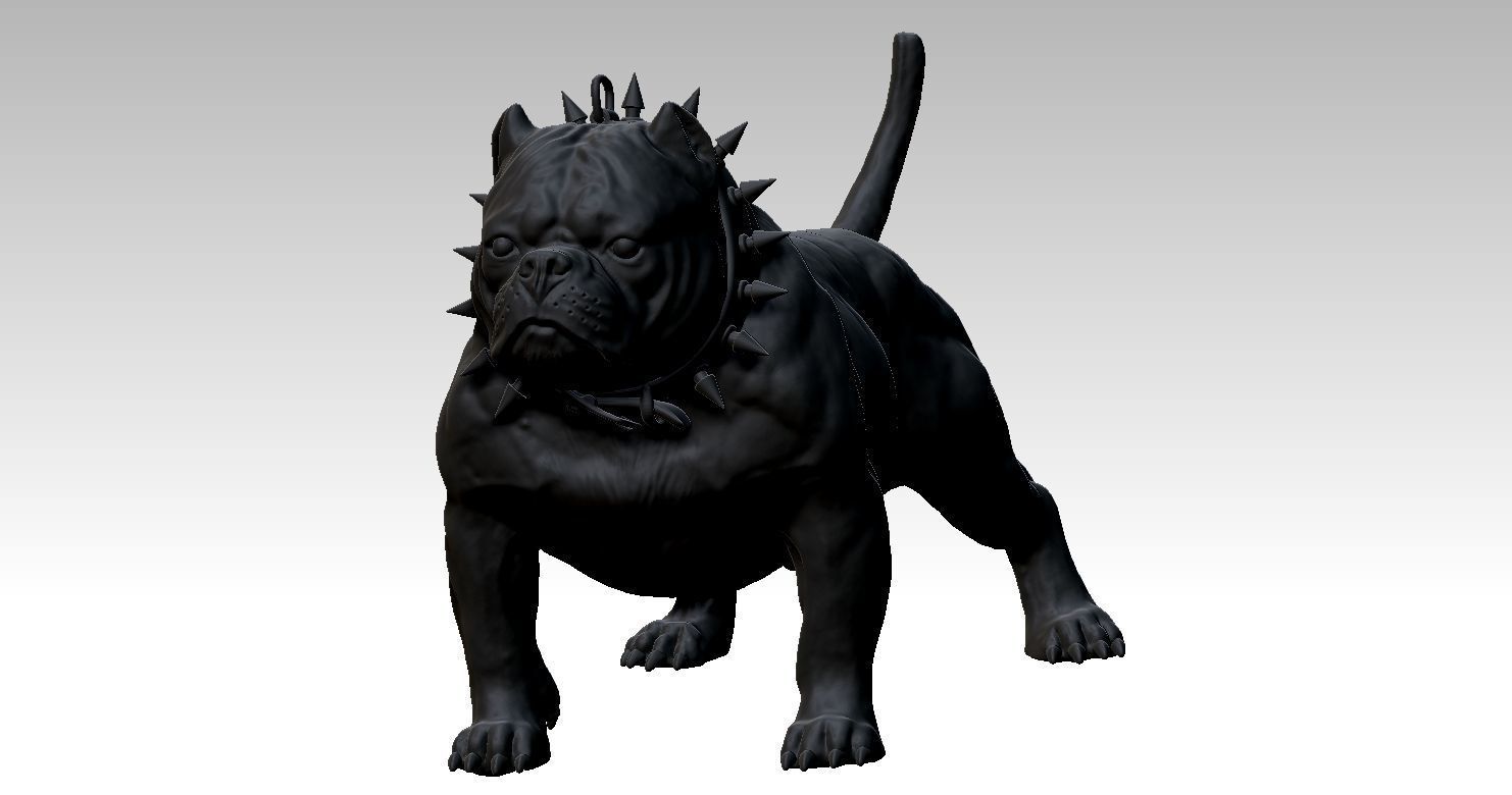 Bully Dog and Dog House 3D print model_23