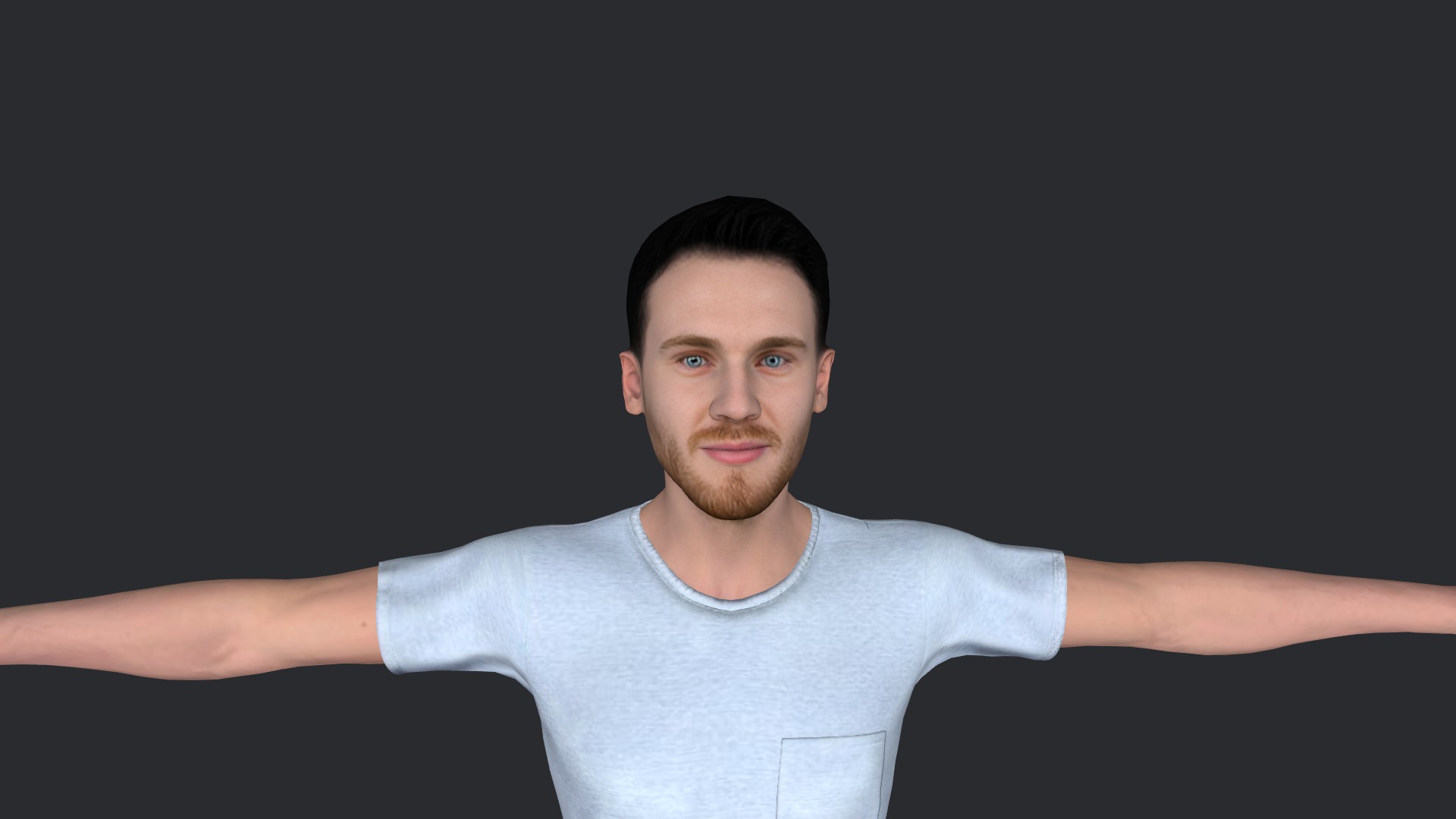 felix arvid ulf kjelberg Hyper Realistic Body Rigged Character Low-poly 3D model_20