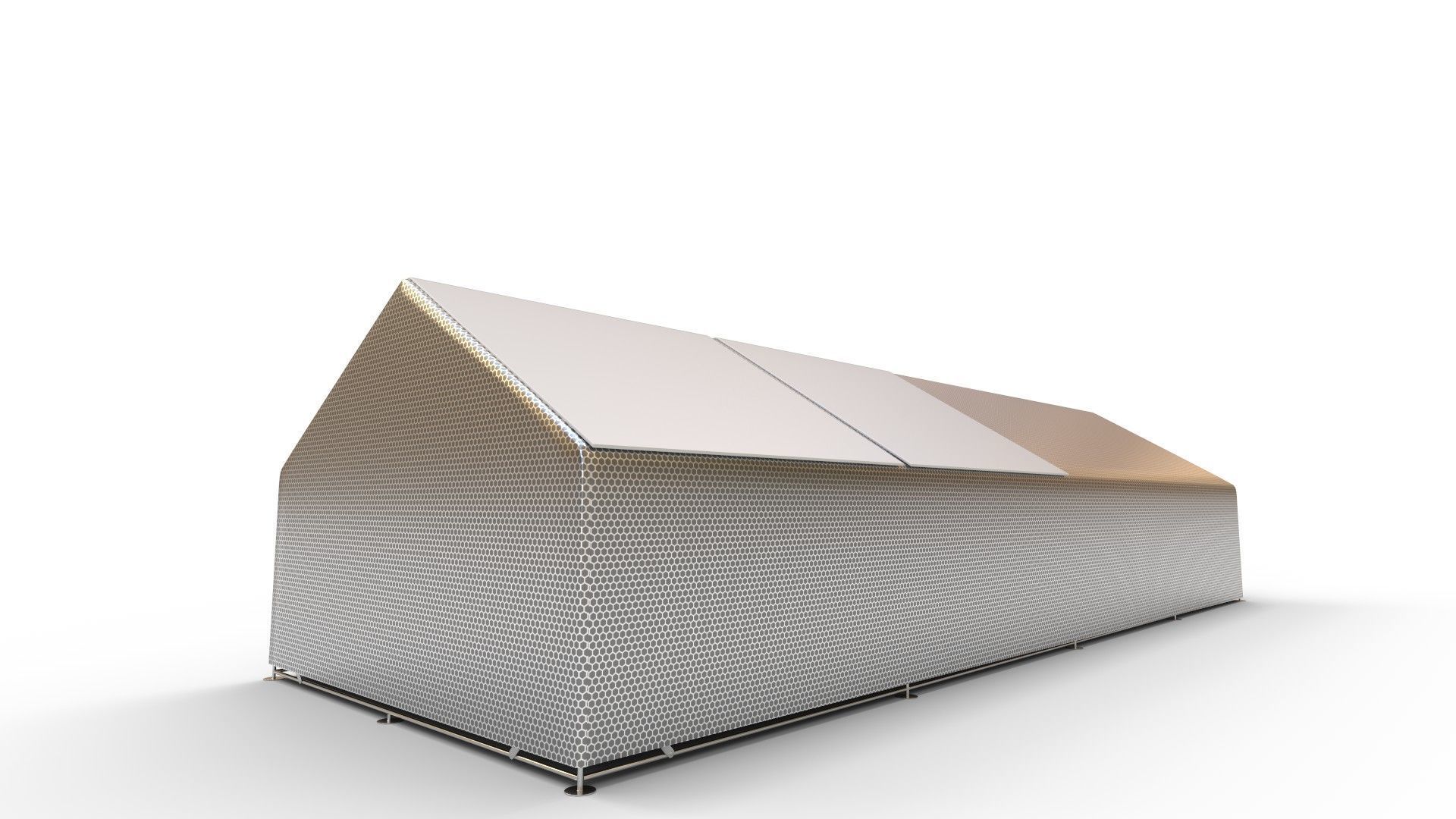 Chicken Coop Large Metal Chicken Coops House 3D model_4