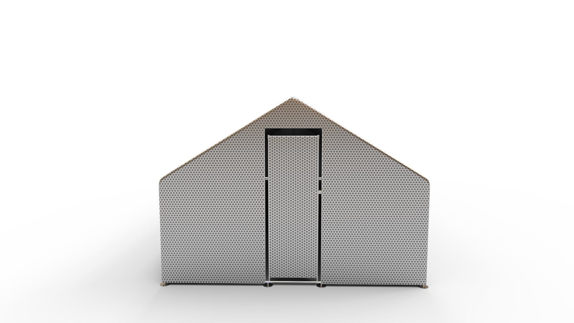 Chicken Coop Large Metal Chicken Coops House 3D model_1