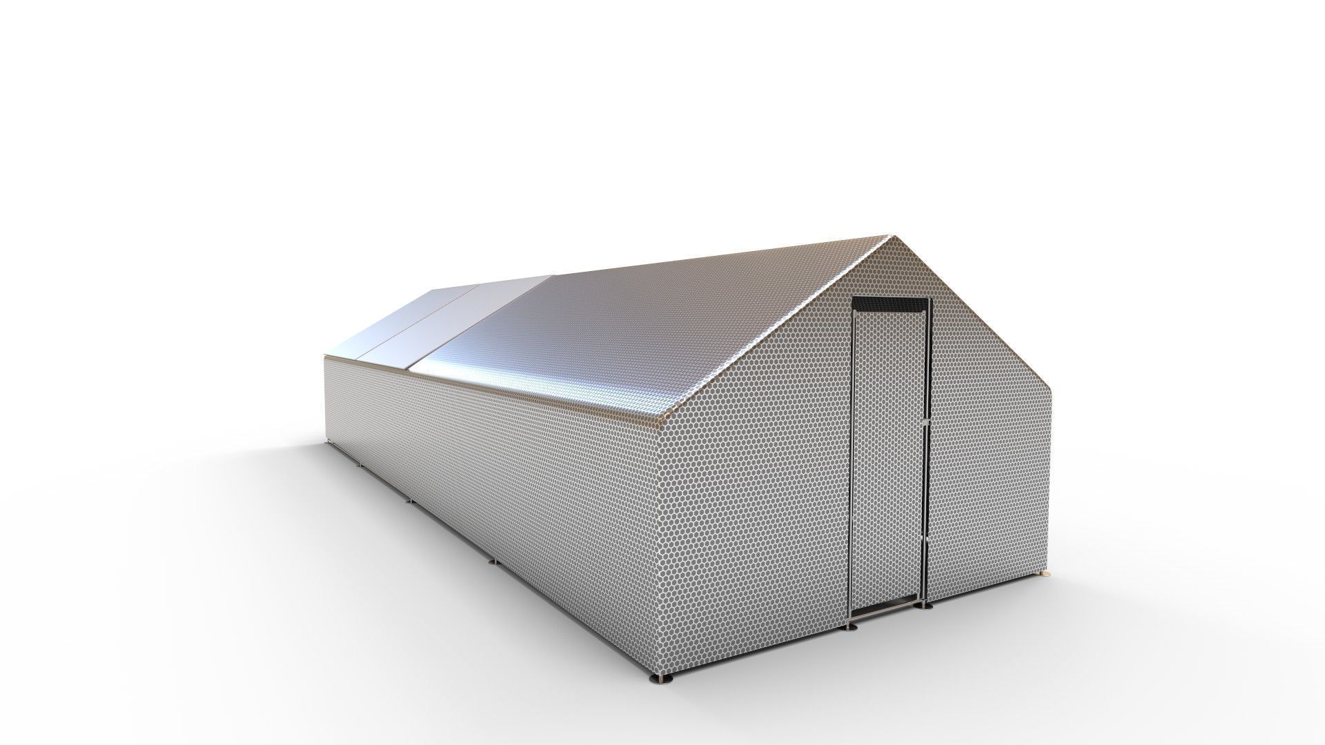 Chicken Coop Large Metal Chicken Coops House 3D model_2
