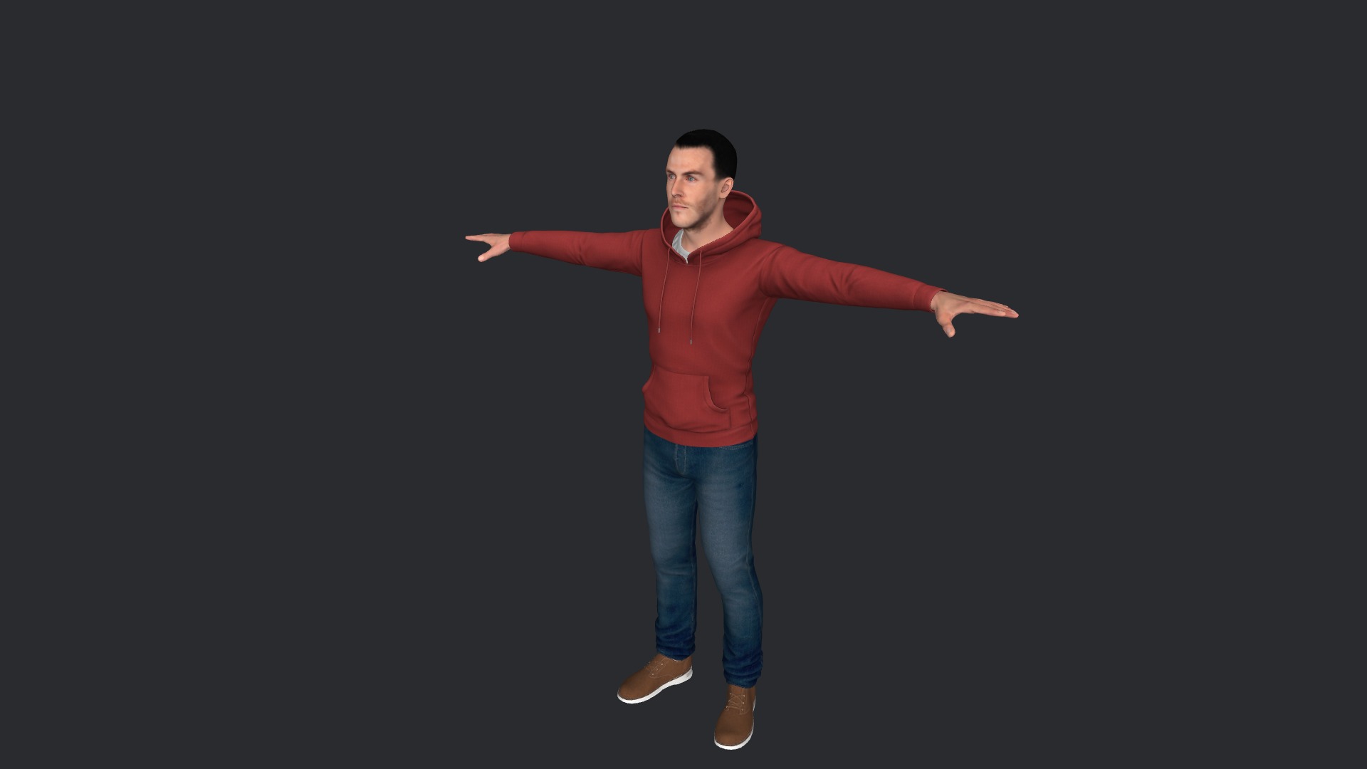 Gareth Bale Hyper Realistic Full Body Fully Rigged Character Low-poly 3D model_18
