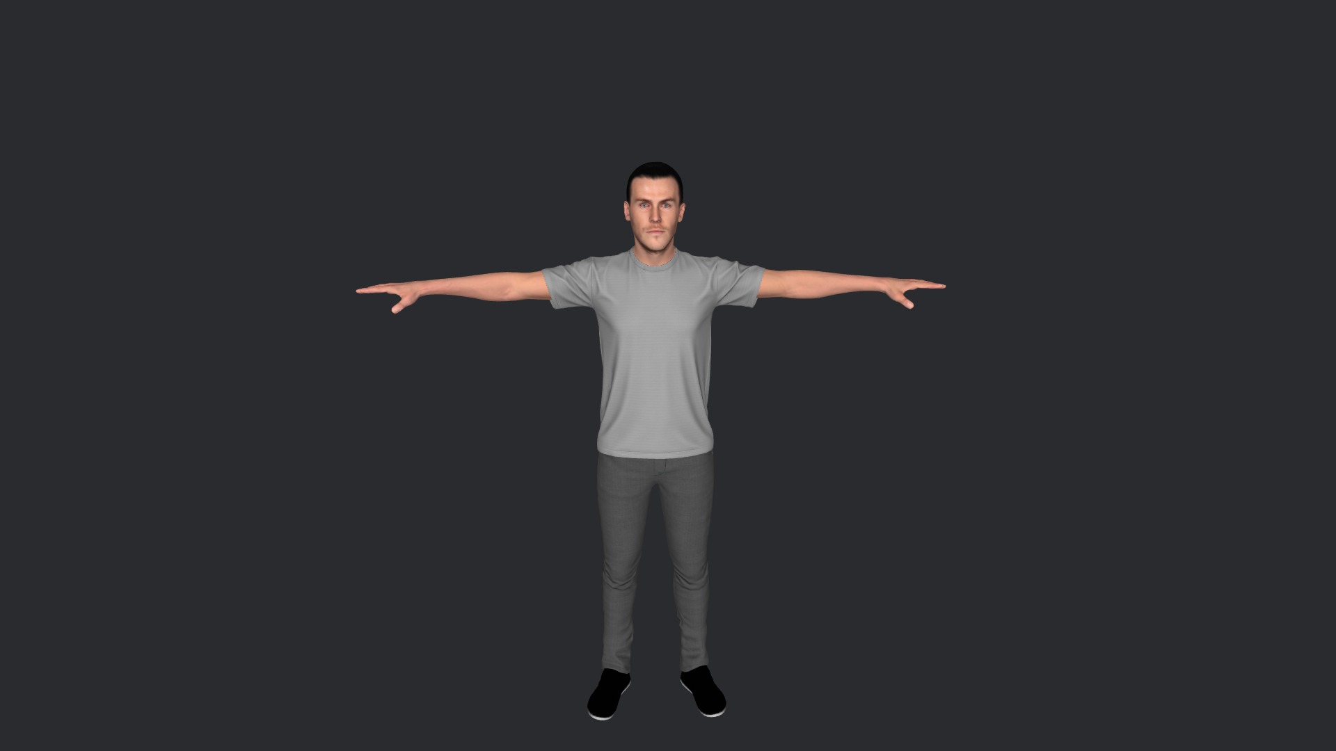 Gareth Bale Hyper Realistic Full Body Fully Rigged Character Low-poly 3D model_20
