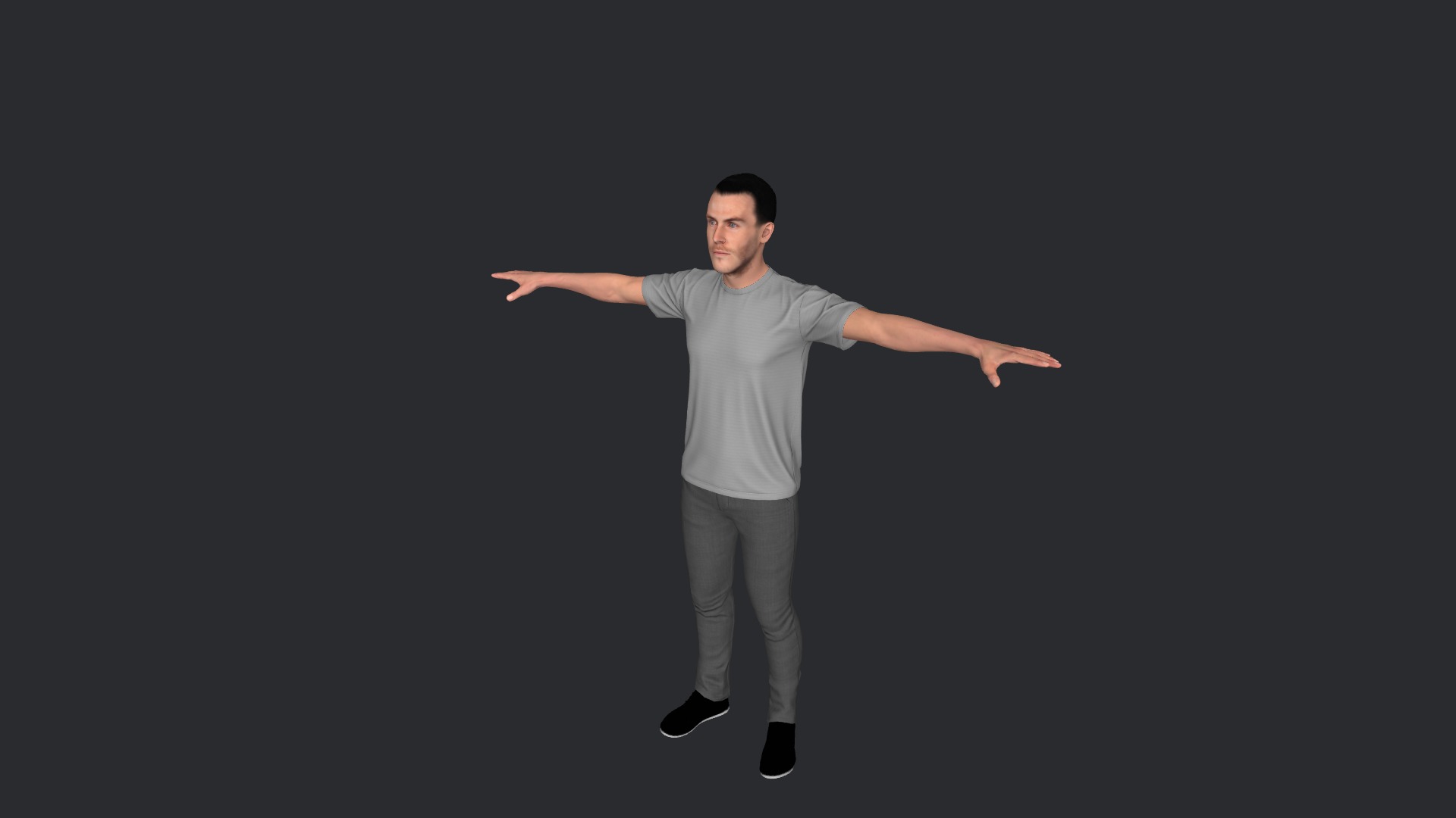 Gareth Bale Hyper Realistic Full Body Fully Rigged Character Low-poly 3D model_21