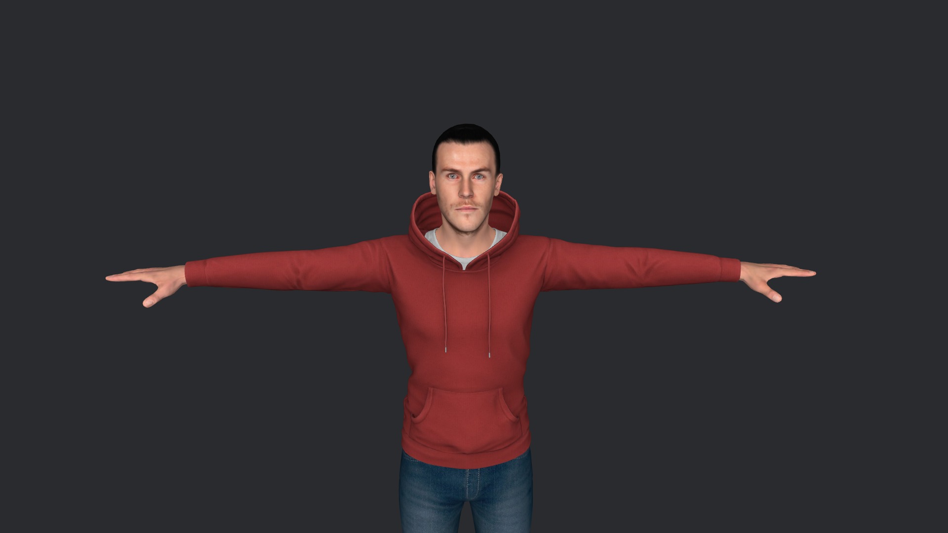 Gareth Bale Hyper Realistic Full Body Fully Rigged Character Low-poly 3D model_14