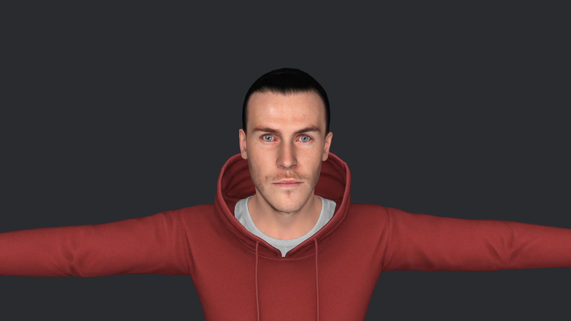Gareth Bale Hyper Realistic Full Body Fully Rigged Character Low-poly 3D model_26