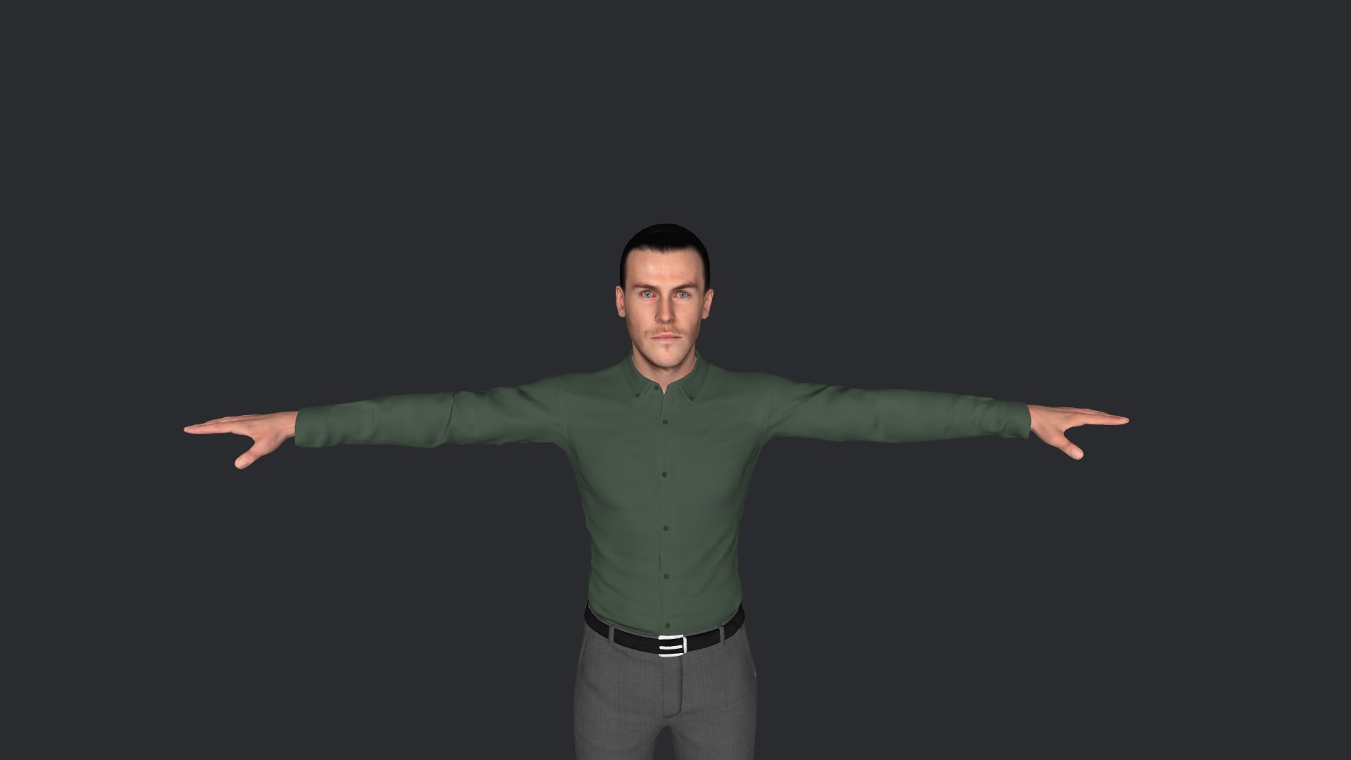 Gareth Bale Hyper Realistic Full Body Fully Rigged Character Low-poly 3D model_8