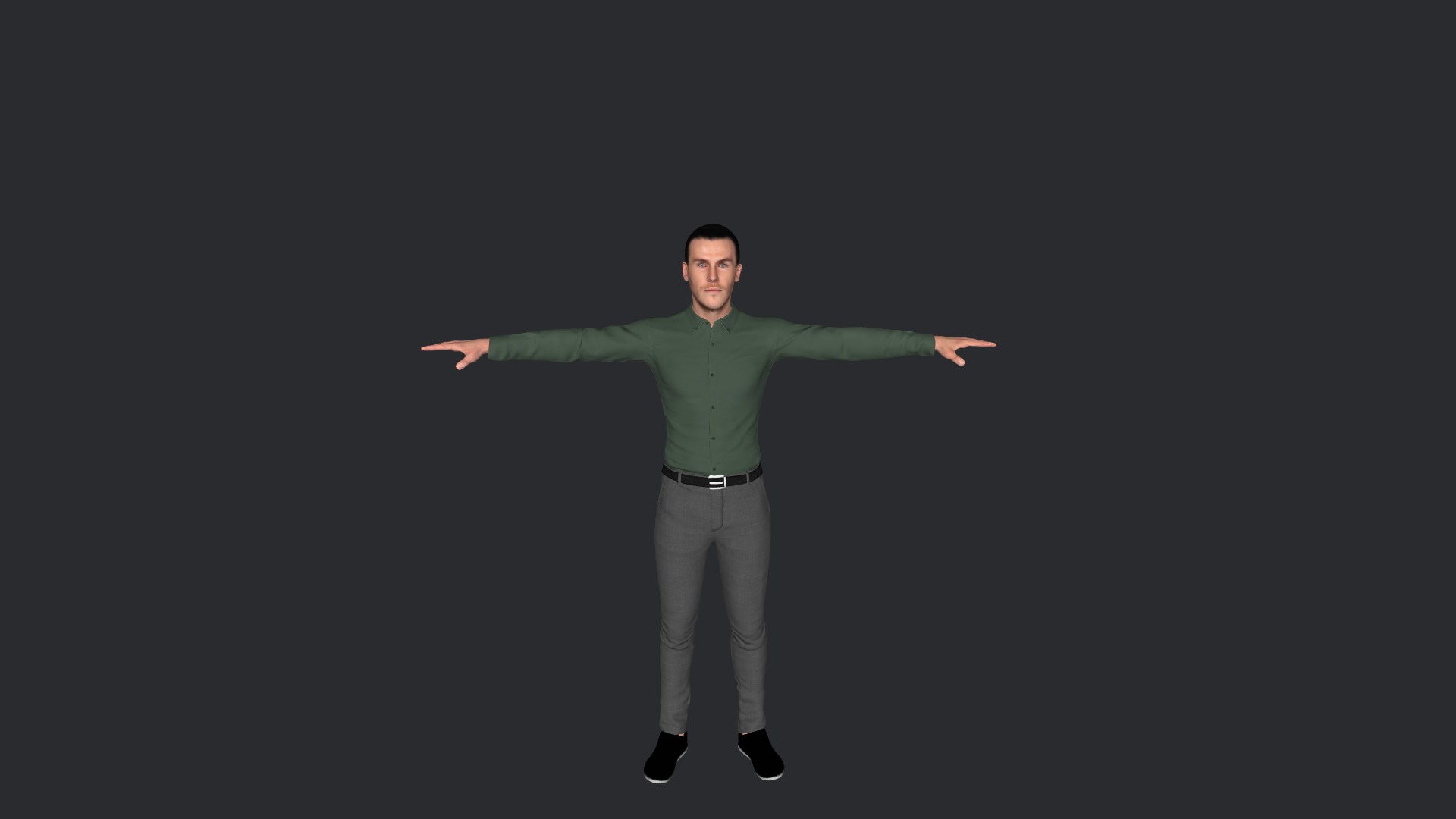 Gareth Bale Hyper Realistic Full Body Fully Rigged Character Low-poly 3D model_7
