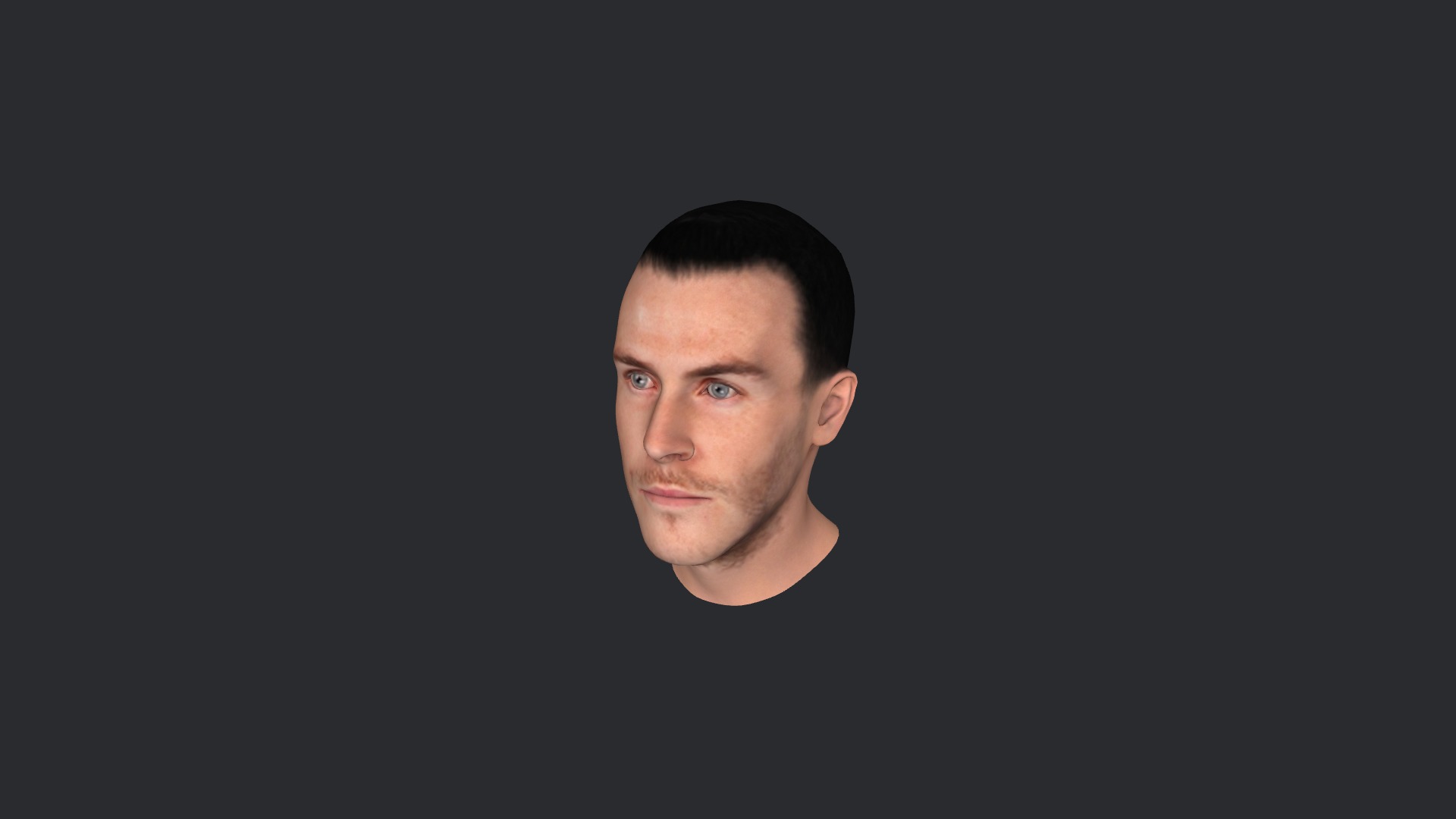 Gareth Bale Hyper Realistic Full Body Fully Rigged Character Low-poly 3D model_3