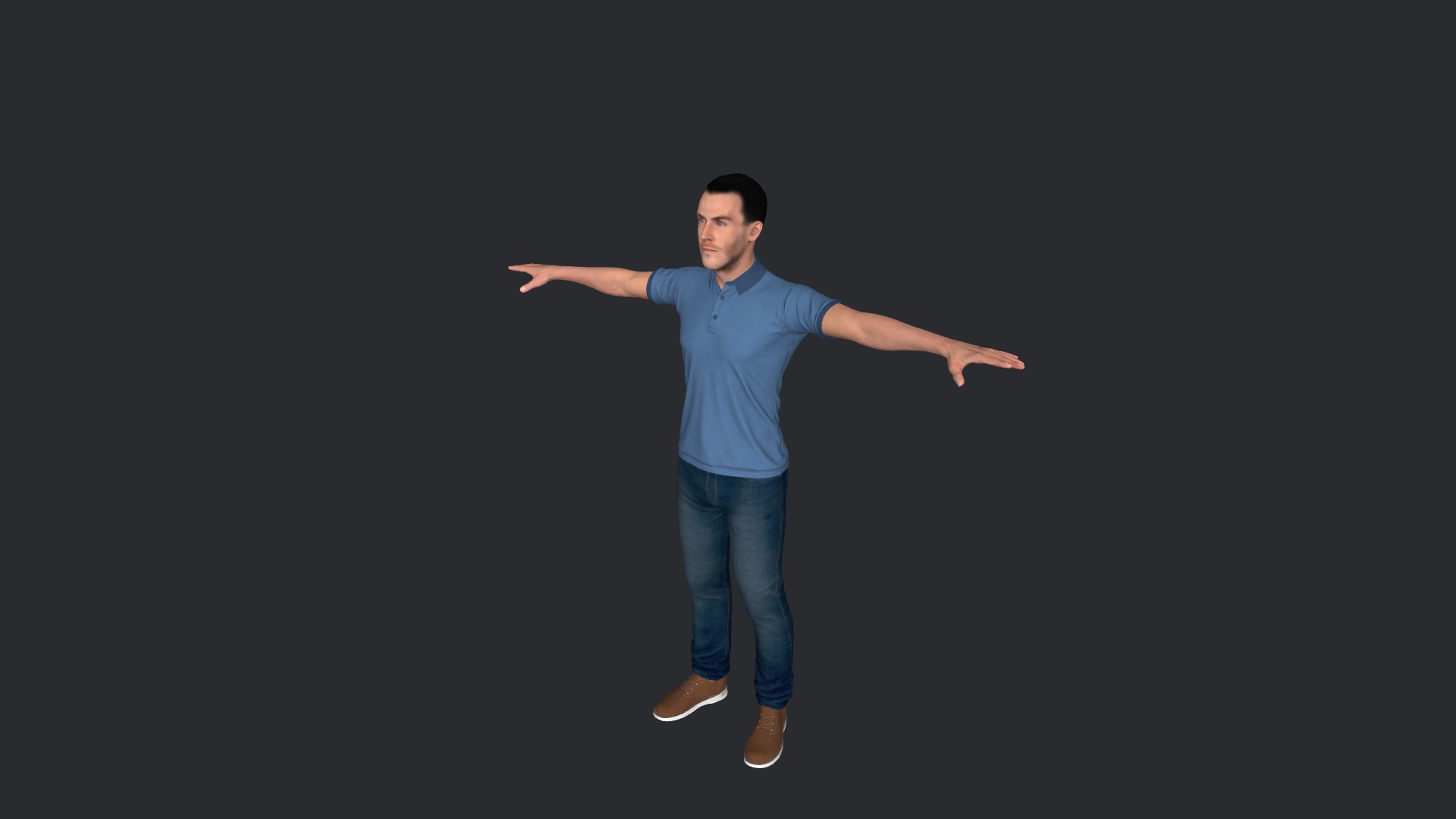 Gareth Bale Hyper Realistic Full Body Fully Rigged Character Low-poly 3D model_16