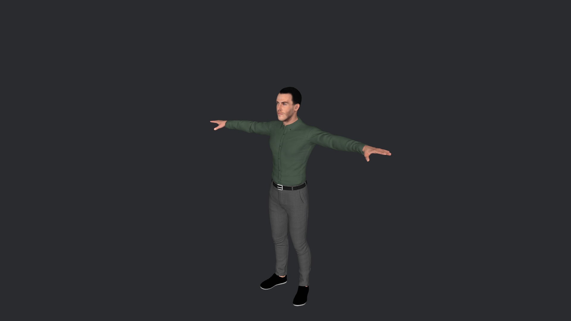 Gareth Bale Hyper Realistic Full Body Fully Rigged Character Low-poly 3D model_11