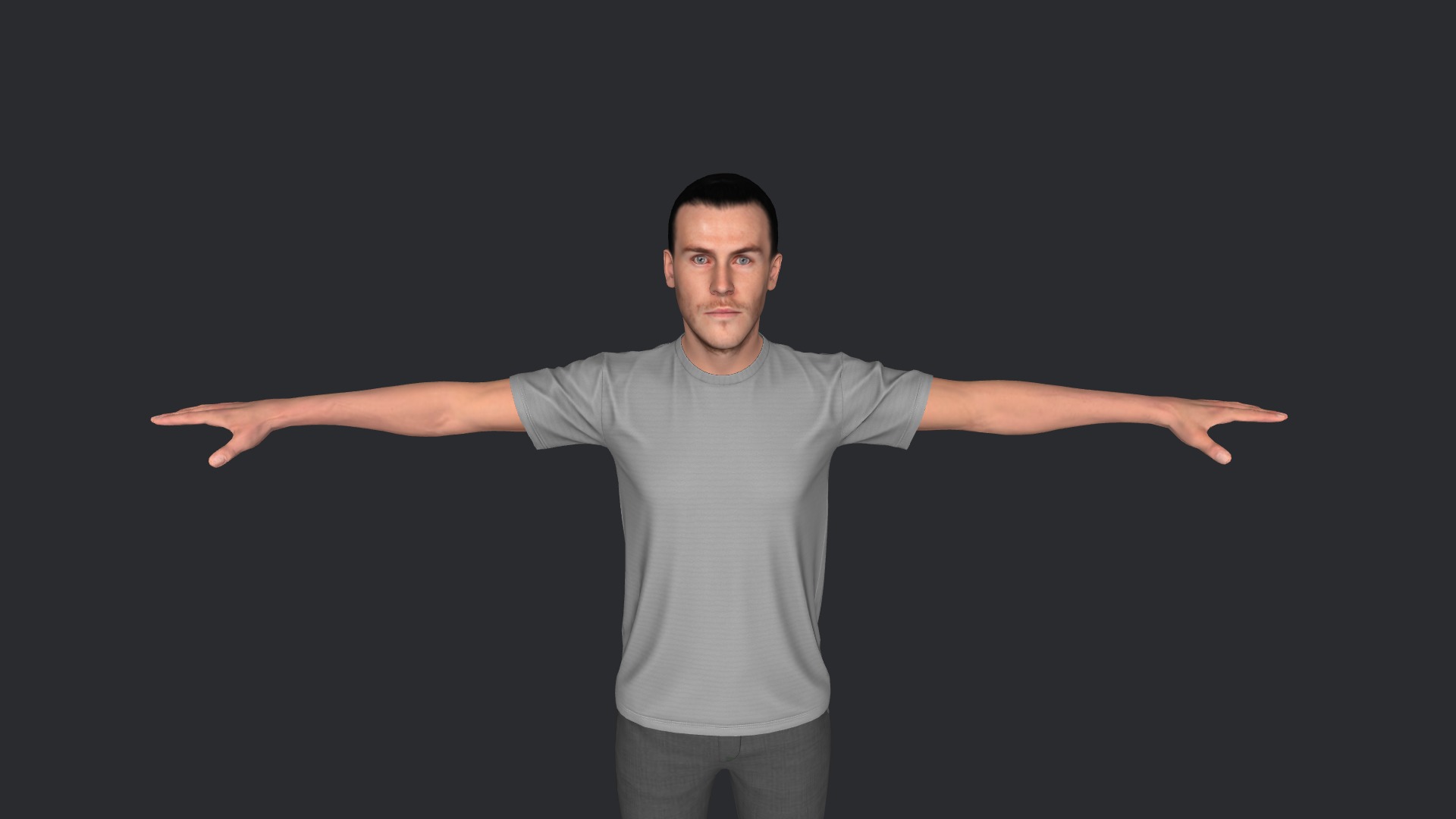 Gareth Bale Hyper Realistic Full Body Fully Rigged Character Low-poly 3D model_23