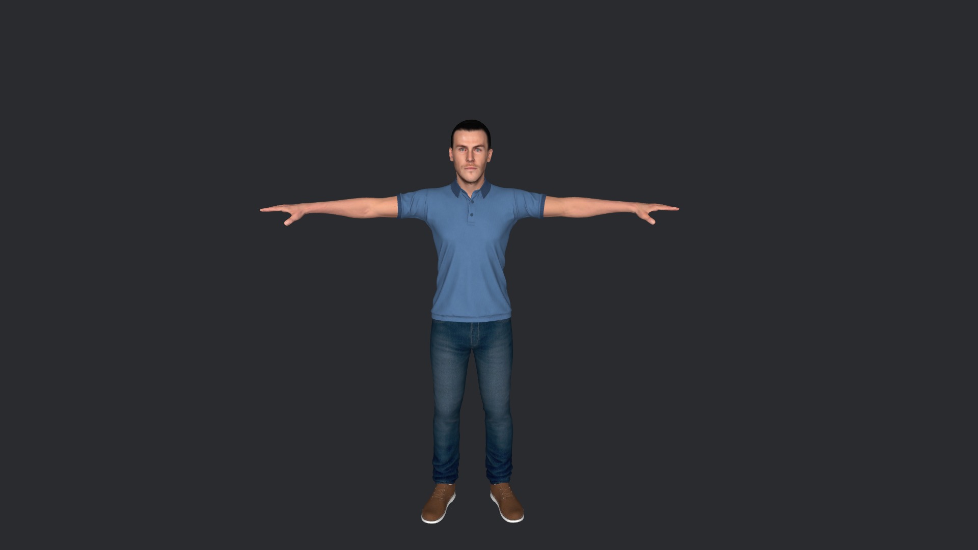 Gareth Bale Hyper Realistic Full Body Fully Rigged Character Low-poly 3D model_15