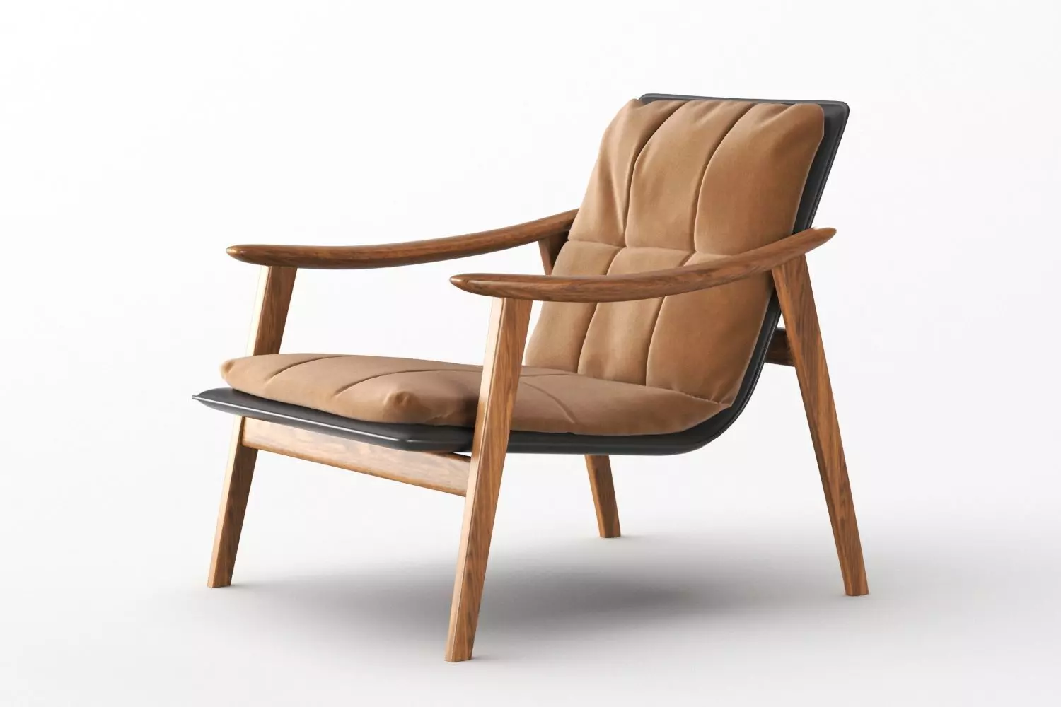 Chair Sofa Low-poly 3D model_0