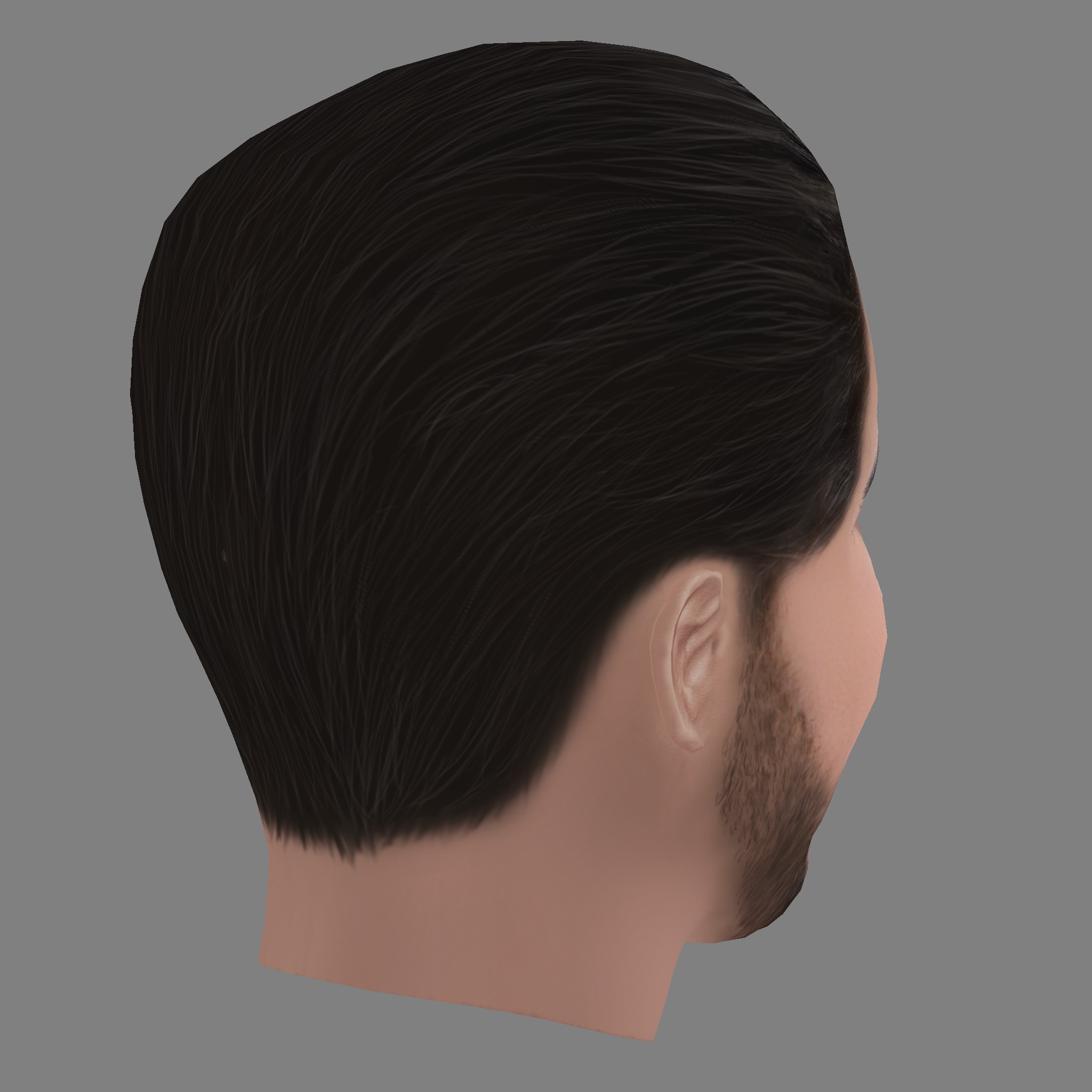 Murat Seven Head - Low poly head for game Low-poly 3D model_4