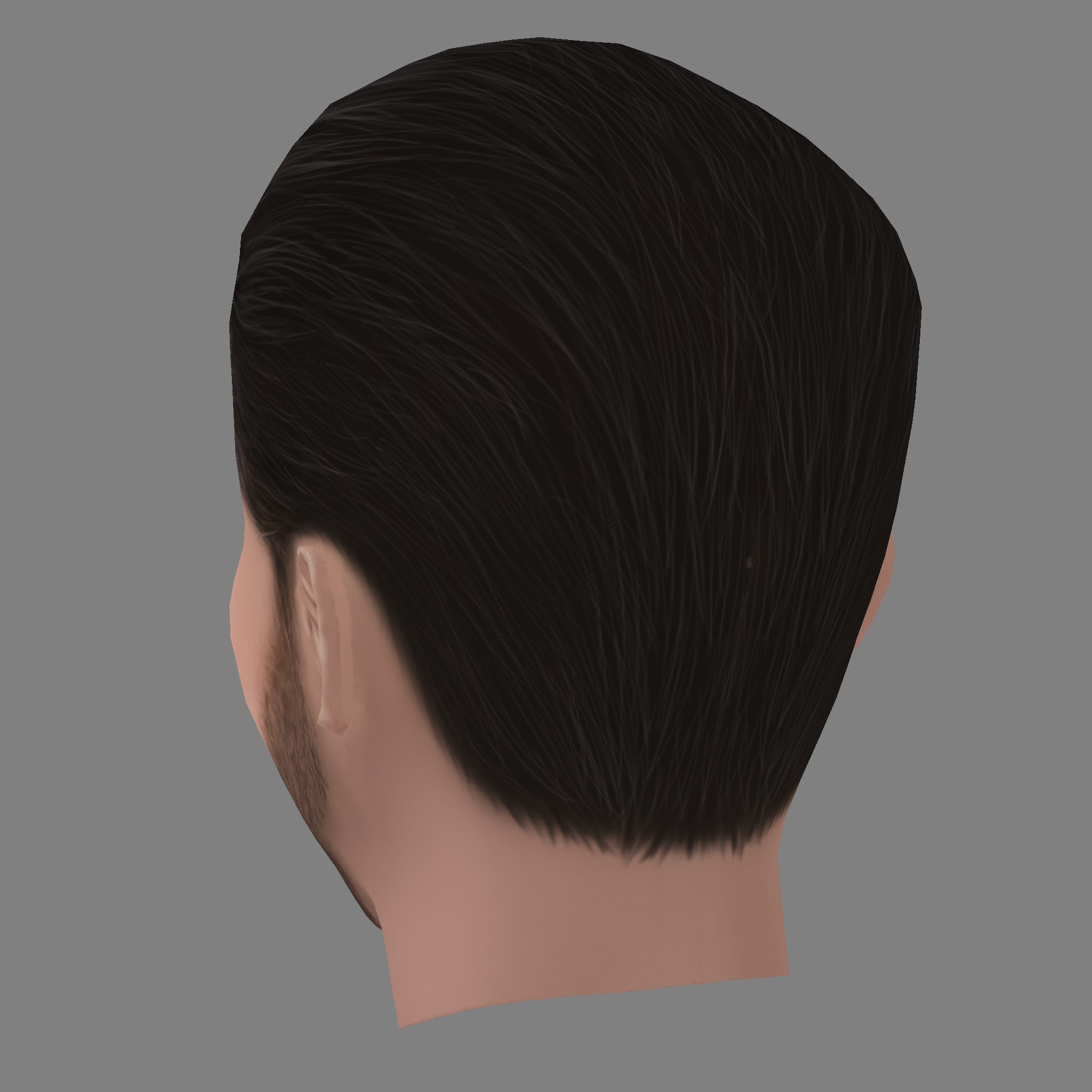Murat Seven Head - Low poly head for game Low-poly 3D model_3