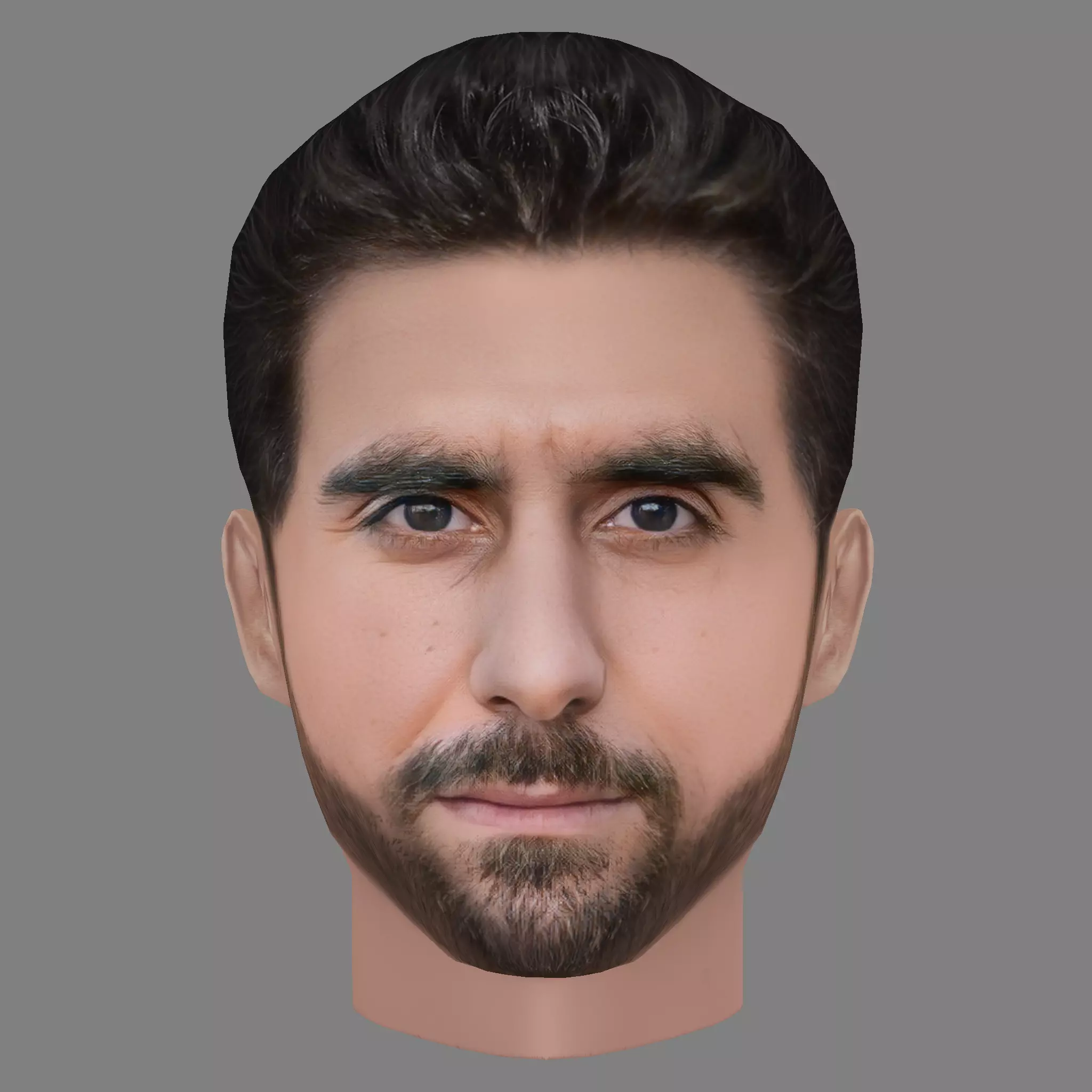 Murat Seven Head - Low poly head for game Low-poly 3D model_0