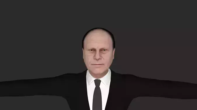 Gerald Ford Hyper Realistic Full Body Fully Rigged 3D Character