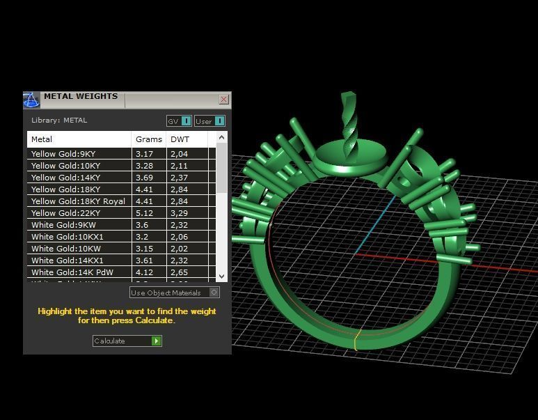 ring with pearl and diamonds 1443 3D print model_6