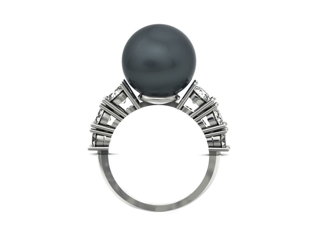 ring with pearl and diamonds 1443 3D print model_18