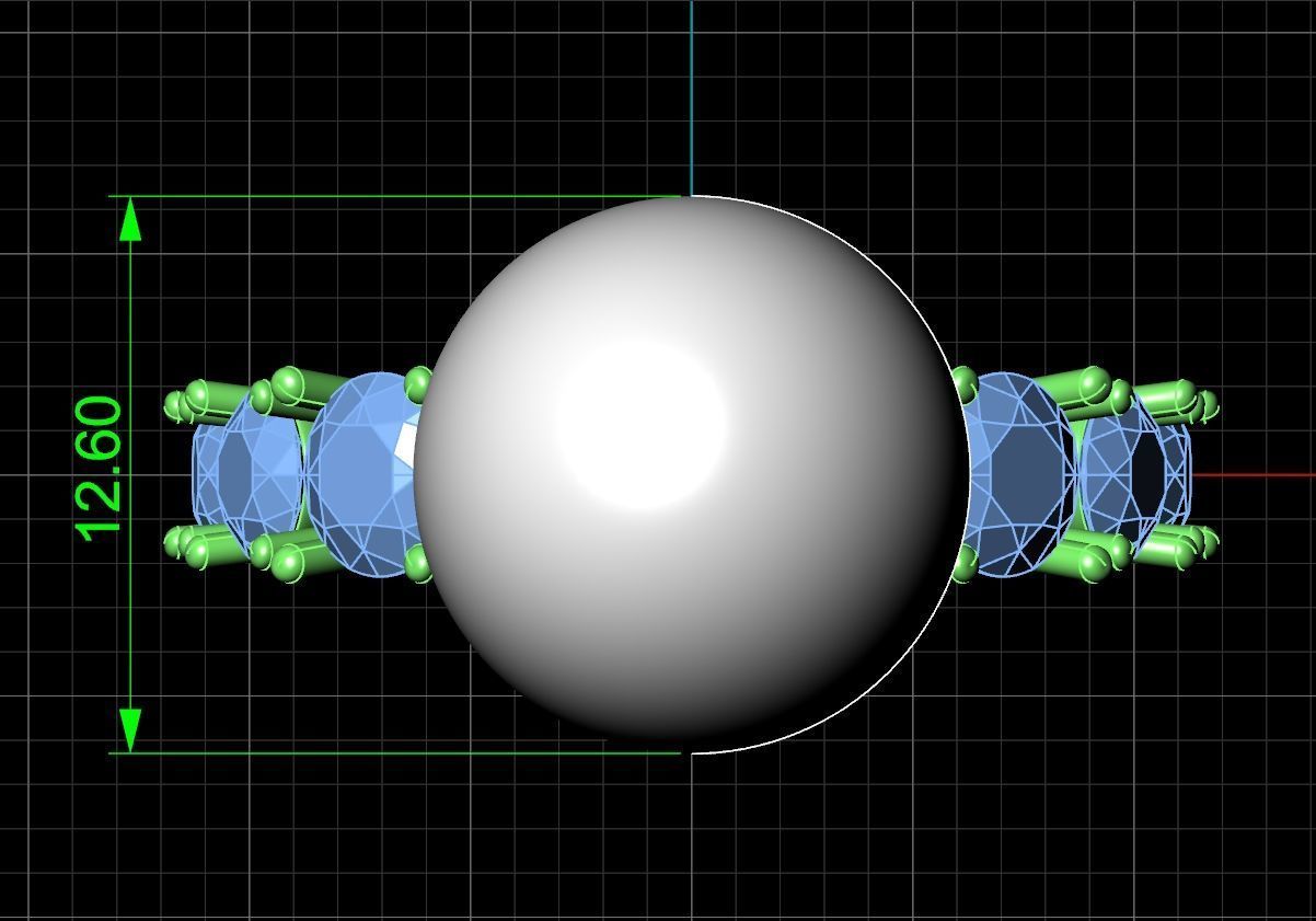 ring with pearl and diamonds 1443 3D print model_7