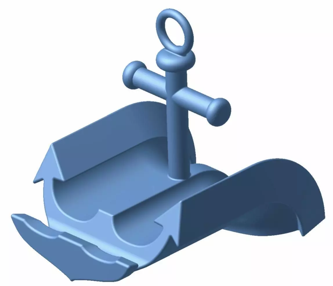 ANCHOR MOBILE PHONE HOLDER 3D print model