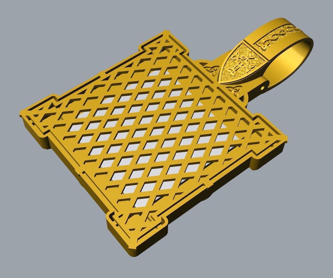 Saint George the Victorious pendant model 3D print model 3D print model_5