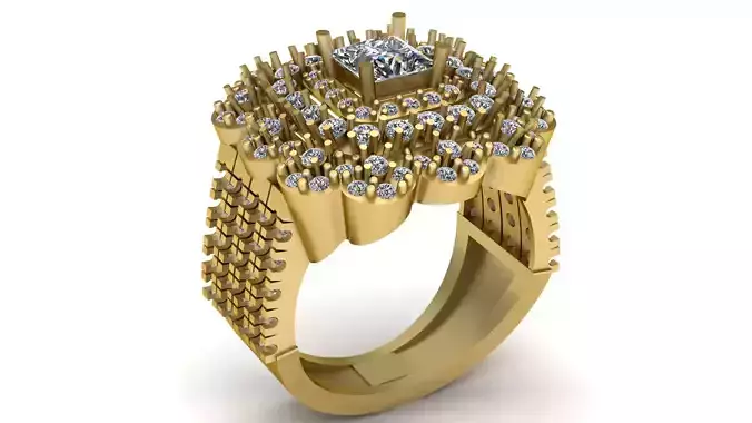 QUEEN STYLISH RING 3D PRINTABLE MODEL