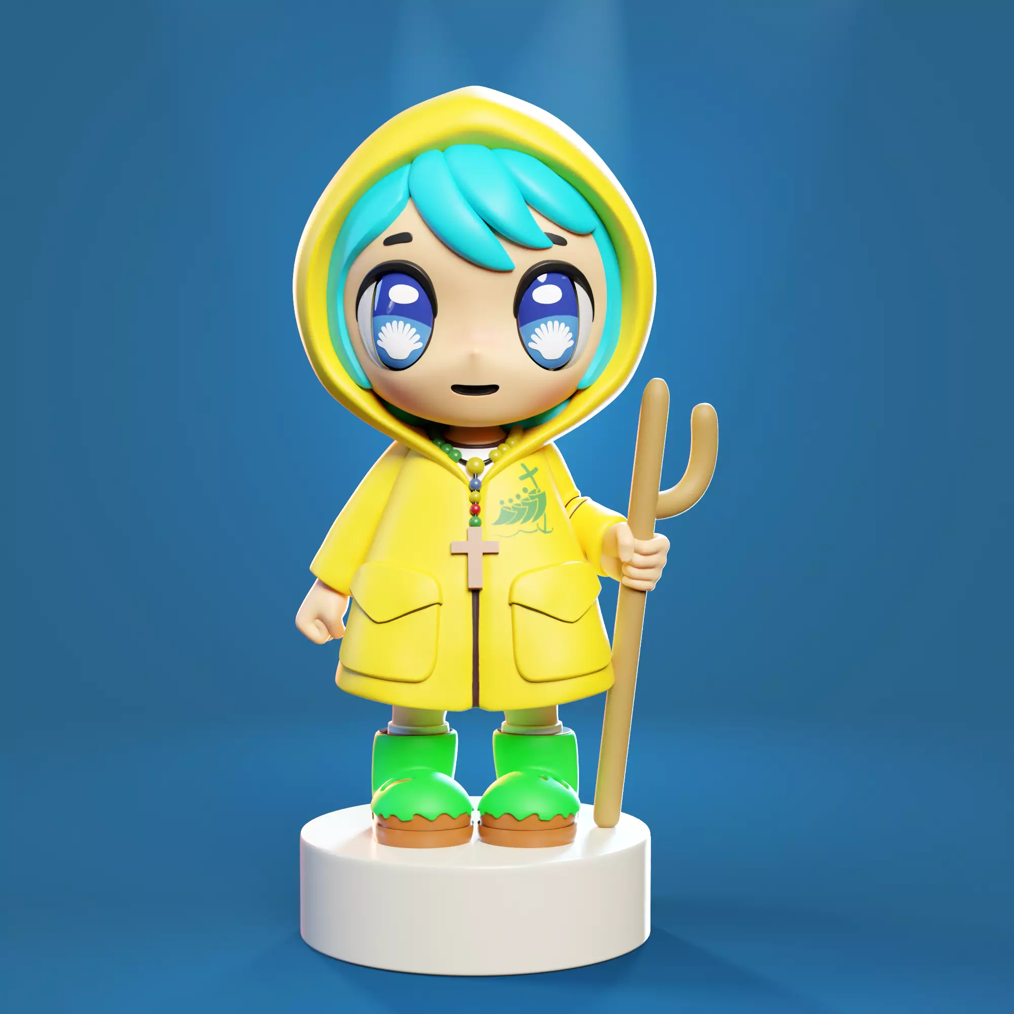 Luce Vatican mascot 3D print model_0