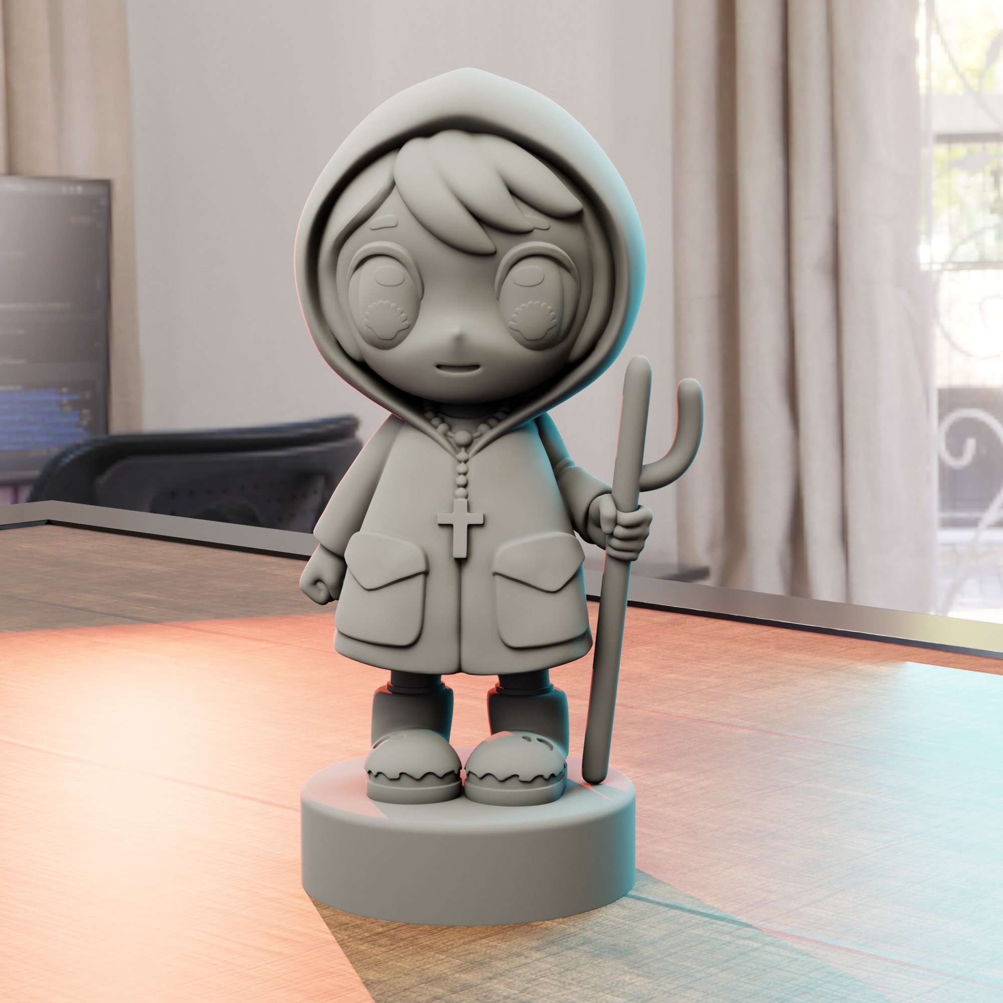 Luce Vatican mascot 3D print model_3
