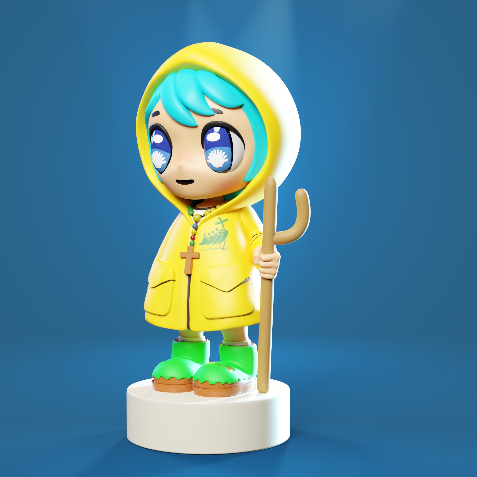 Luce Vatican mascot 3D print model_1