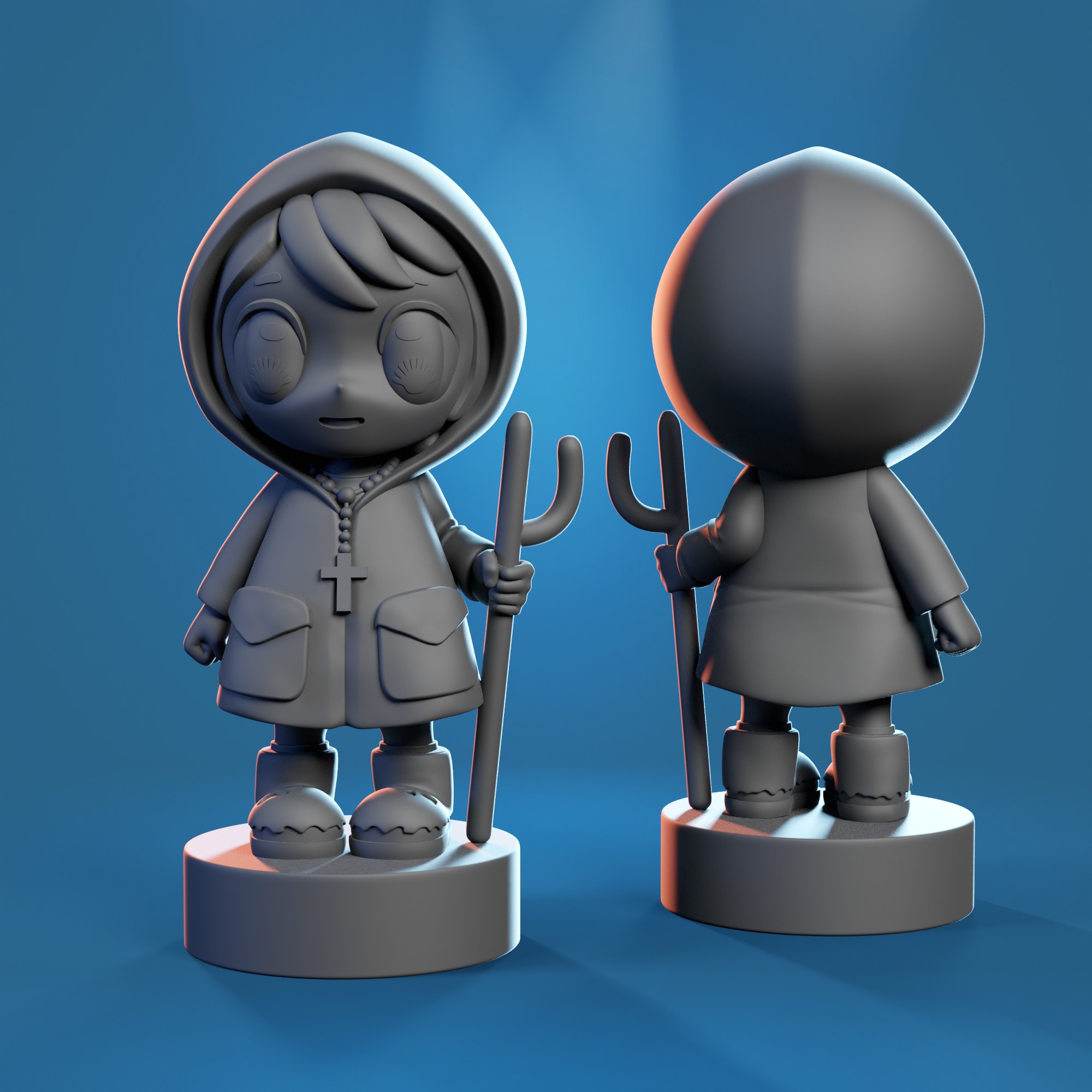 Luce Vatican mascot 3D print model_2