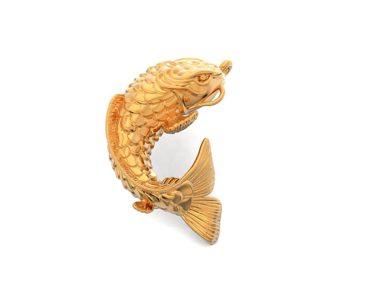 pendant fish Carp koi 1446 3D print model
