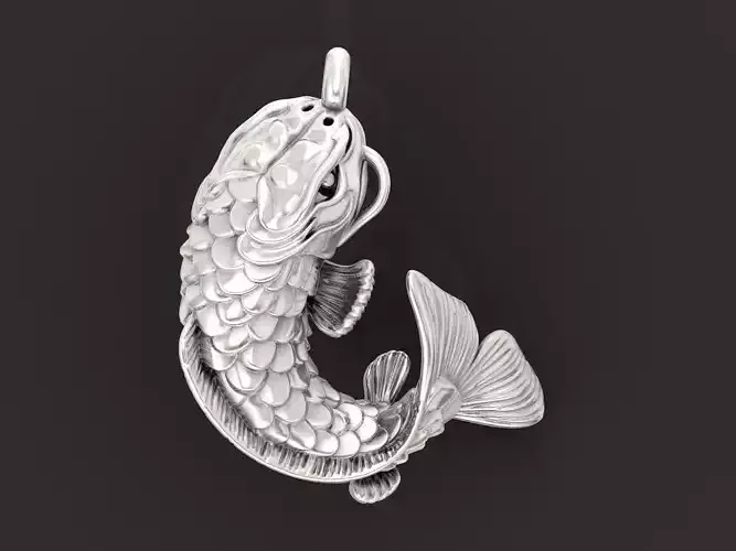 pendant fish Carp  koi 1446 3D print model