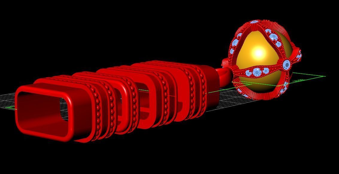 rubber bracelet with fish 1446 3D print model_18