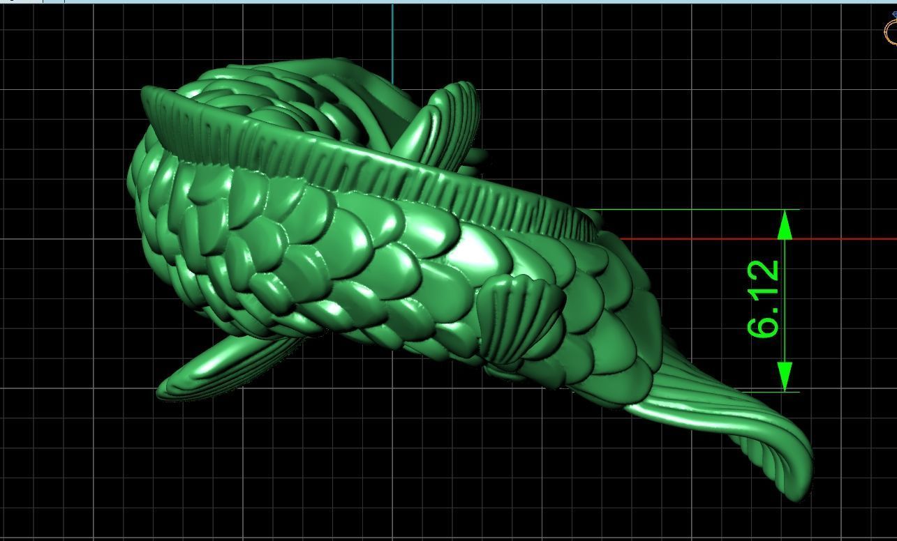 rubber bracelet with fish 1446 3D print model_10