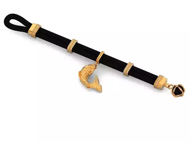 rubber bracelet with fish 1446