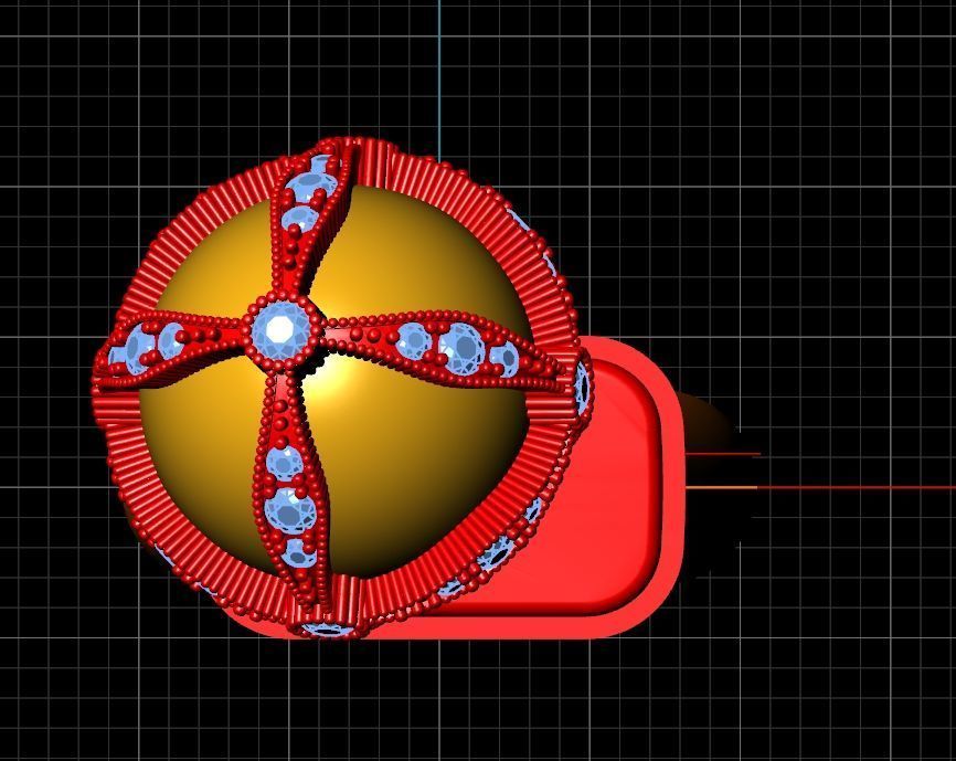 rubber bracelet with fish 1446 3D print model_15