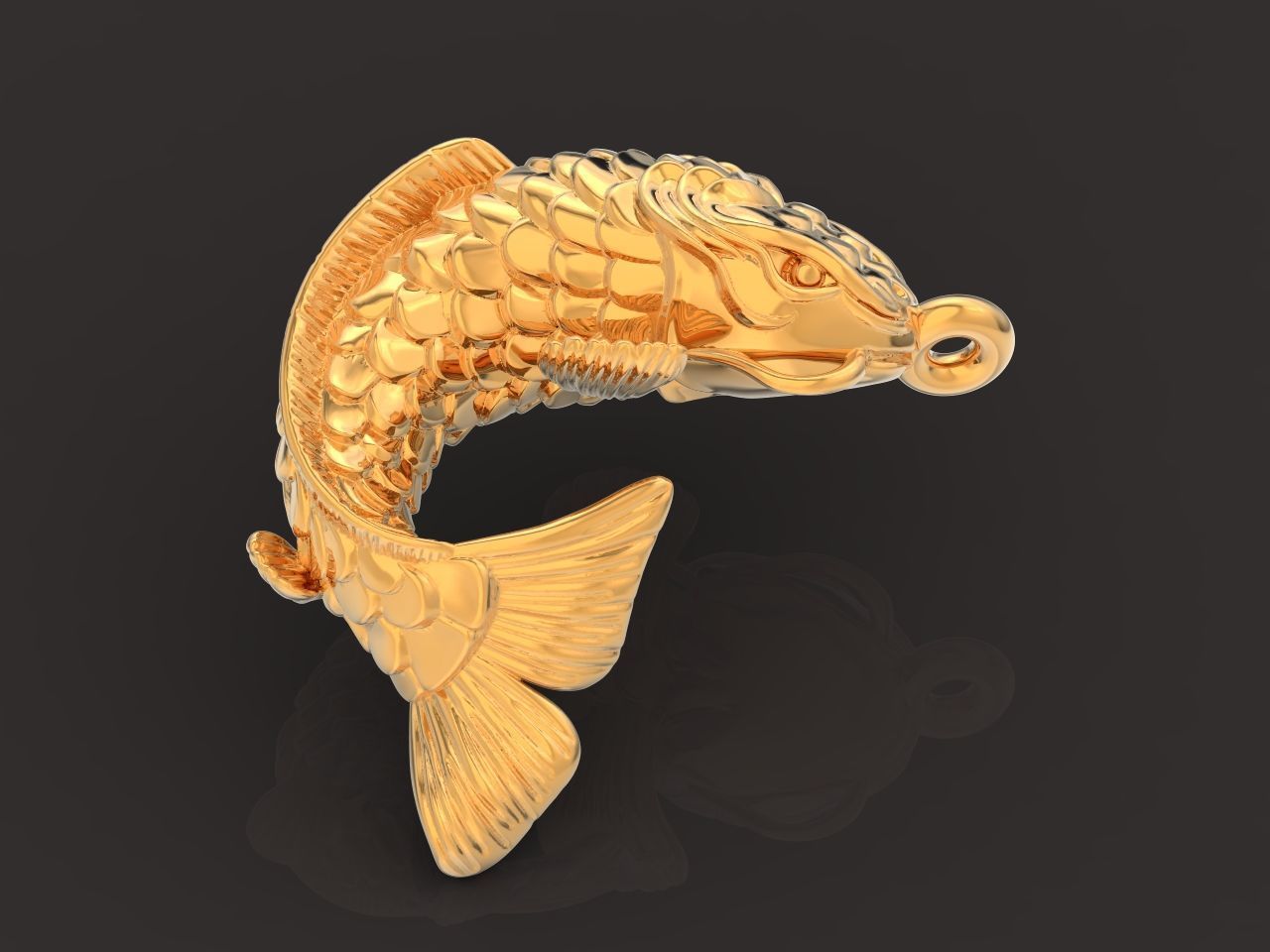 rubber bracelet with fish 1446 3D print model_50