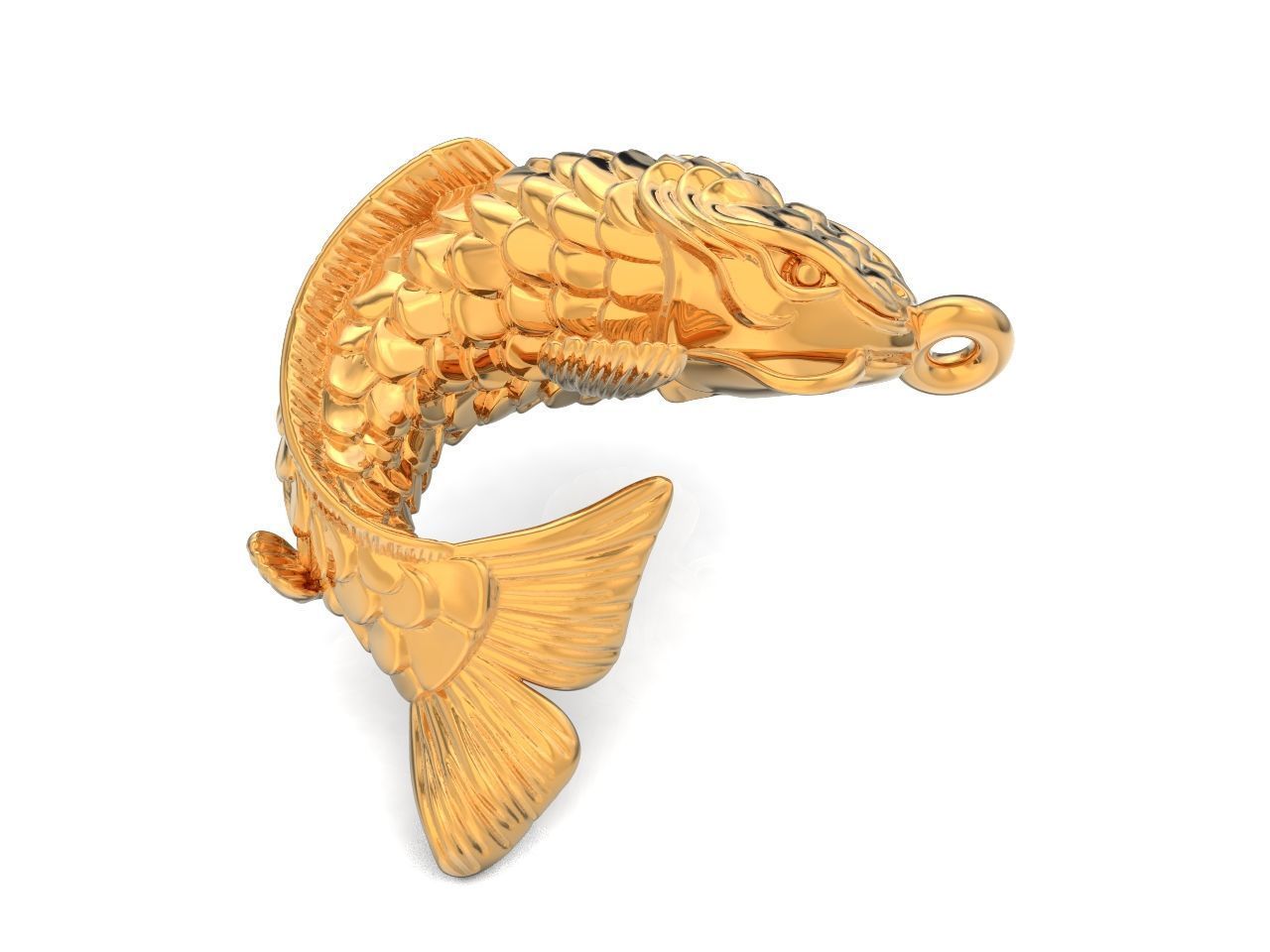 rubber bracelet with fish 1446 3D print model_48