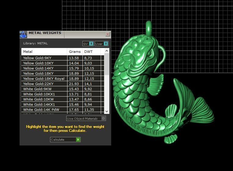 rubber bracelet with fish 1446 3D print model_12