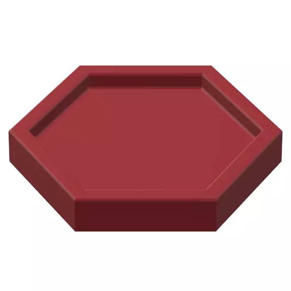 Base mini hexagonal 3D model_0