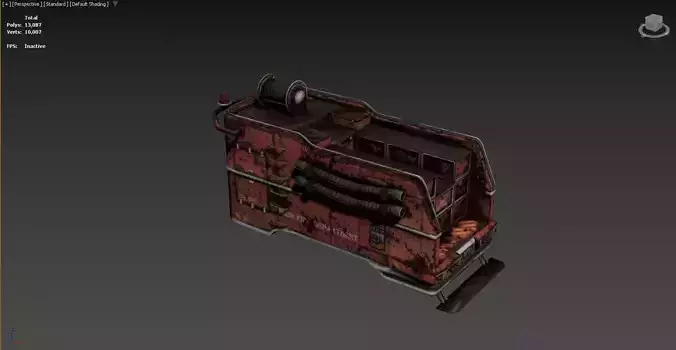 3D model of a vehicle or machinery part