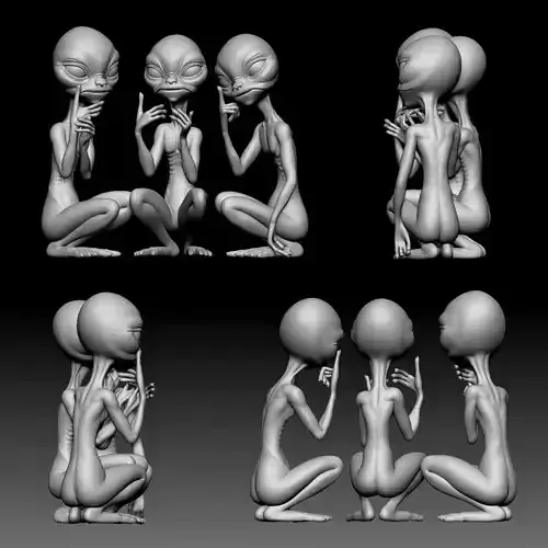 Alien Statue - 0120