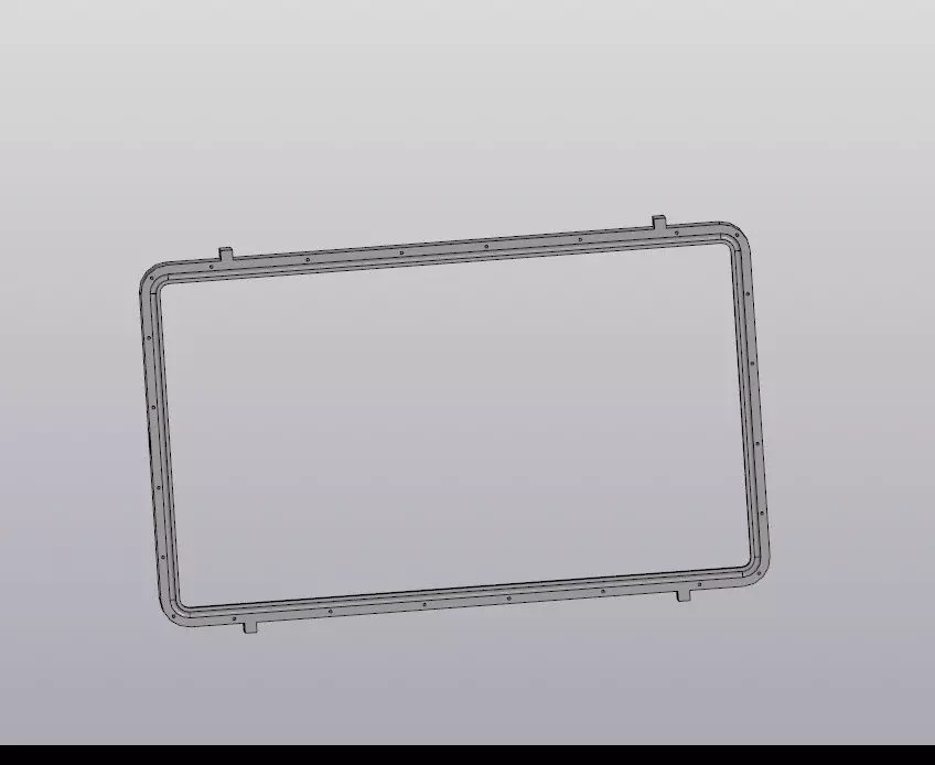 Starlink Rectangular Dishy Flat Mount and Cover 3D print model_0