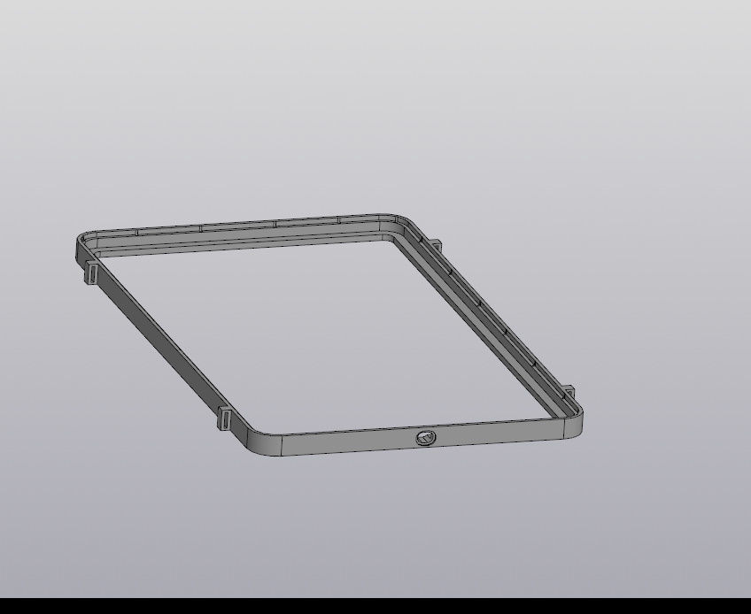 Starlink Rectangular Dishy Flat Mount and Cover 3D print model_5