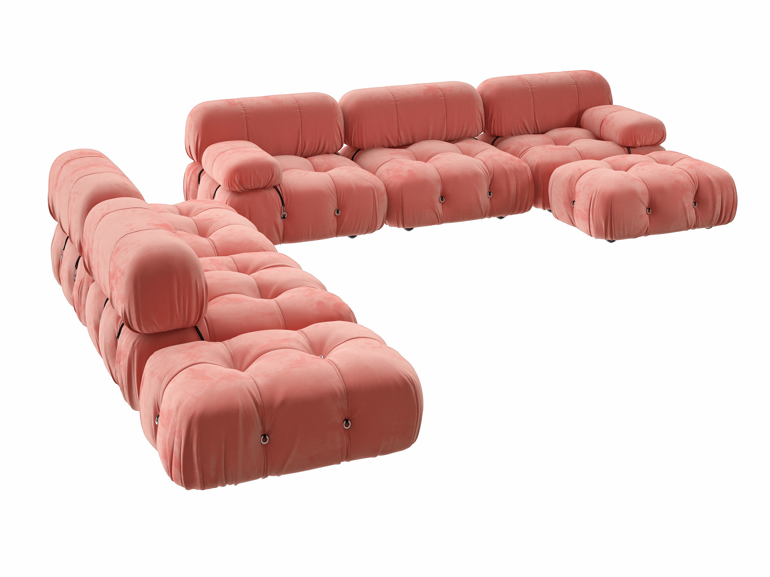 Camaleonda Sofa Composition 3 3D model_2
