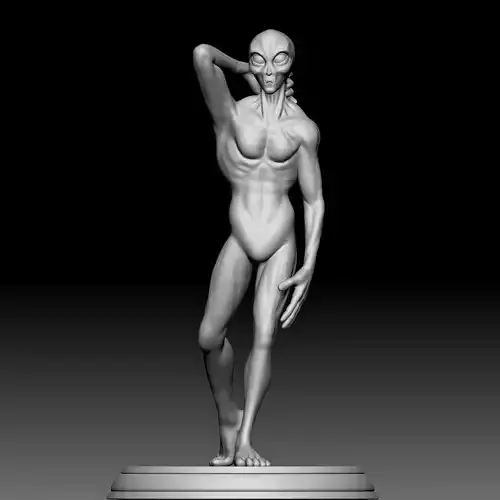 Alien Statue - 0160 3D print model