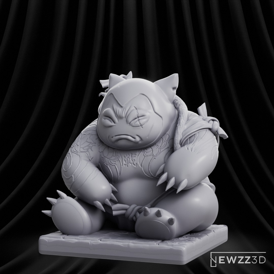 Pokemon Snorlax Yakuza 3D print model_7